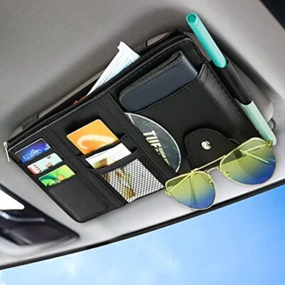 Car Sun Visor Pouch Organizer with Multi Pockets Auto Interior Accessories Foto 1 de 4