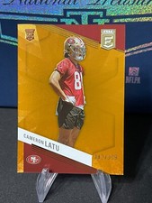 Cameron Latu 2023 Panini Donruss Elite Orange /399 San Francisco 49ers RC