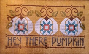 Hey There Pumpkin - A Little Different Take on Colors - Cross Stitch Chart - Picture 1 of 2