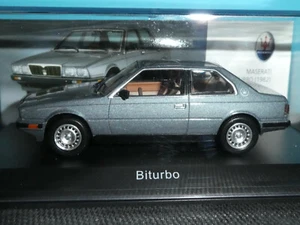 Maserati BiTurbo in met.Grau mit schwarzem Innenraum 1982 Neu Whitebox Modell 1:43 - Bild 1 von 6