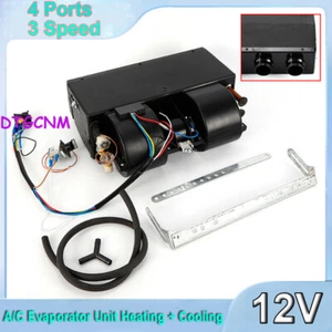 Universal Under Dash AC Evaporator Cooler & Heater A/C Air Conditioner 12V 3 Spe - Picture 1 of 22