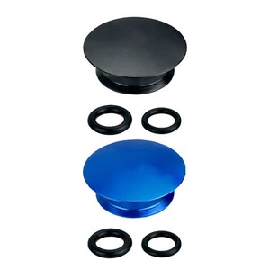 2 X TAPAS ANTIPOLVO CUBIERTA DE MANIVELA - Juego de cubiertas antipolvo de cadena para brazo de manivela de aluminio - Imagen 1 de 14