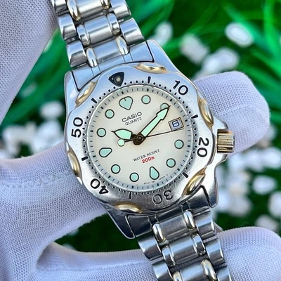 ¡¡Raro!! Reloj de cuarzo vintage Casio Air Diver's 200 M Japón para hombre MDP-823 Mod. 718 Foto 1 de 4