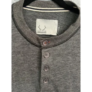 Levelwear Herren Freizeit Henley Rag Edge Grau XXL Freizeit, Freizeit, Sport Outdoor - Bild 1 von 4