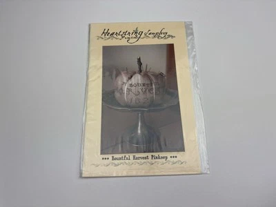 Samplery Heartstring Bountiful Harvest Pinkeep patrón de punto de cruz contado 5R Foto 1 de 3