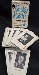 1967 Heather Country Music Stars Playing Cards Parton, Cash, Jones Deck Completo - Imagen 1 de 14