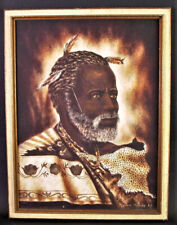 -Mizraem MASEKO (1927-1994) Portrait SWAZI 1967 - SOUTH AFRICA - geprägtes Leder