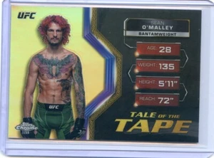 2024 Topps Chrome UFC SEAN O'MALLEY TALE OF THE TAPE SILVER REFRACTOR #TFT-5 - Picture 1 of 2