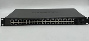 Netgear ProSafe GS748T v4 48-port GbE Network Switch /w rackmount ears - Picture 1 of 6