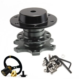 Universal Steering Wheel Quick Release Racing Car Hub Adapter Snap Off Boss Set - Picture 1 of 7