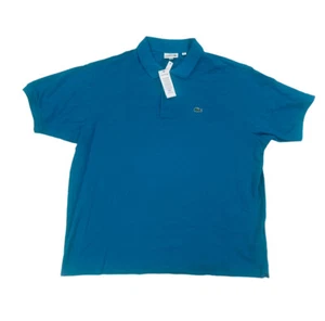 NEW Lacoste Big & Tall Short Sleeve Pique Mens Cotton Polo Shirt Blue PH221B - Picture 1 of 7