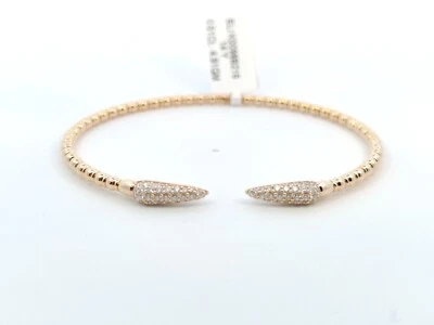 E/Vs2 Lab Grown Diamond Flexible bracelet 14kt Yellow and White for all occasion - Image 1 of 4