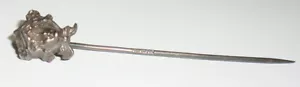 Vintage Antik Sterling Silber Jugendstil Frau Gesicht Hut Anstecknadel Brosche. - Bild 1 von 8