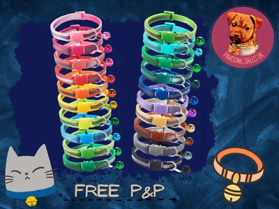 Reflective Safety Quick Release Breakaway Kitten Cat Pet Collar Adjustable Bell