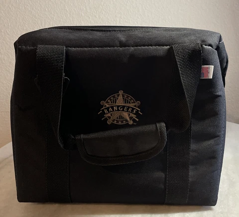 VINTAGE Texas Rangers 90s Soft Insulated Mini Cooler Old Logo Made In USA! Cover