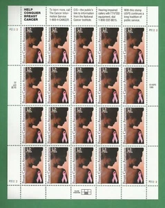 3081   US   Breast Cancer Awareness   Never Hinged Sheet  issued year 1996 - Picture 1 of 2
