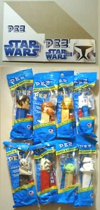 Pez Star Wars Attack of the Clones Set of 8 Mint in bags & Display Box! - Picture 1 of 8