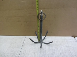GARRA DE ARRASTRE DE ACERO ANTIGUA DE COLECCIÓN GANCHO DE CARNE 5 PUNTAS HOGAR ESCALADA LÍNEA MARINA - Imagen 1 de 11
