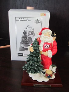 DePAUL U BLUE DEMONS Classic Santa 8" NEW In BOX CHRISTMAS Memory Co - Picture 1 of 4