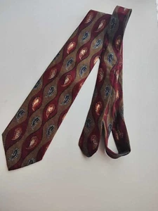 CRAVATTA ST. GEORGE MILANO SETA SILK TIE MADE IN ITALY KRAWATTE VINTAGE PAISLEY - Imagen 1 de 7