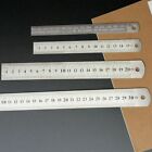 Metal Ruler Stainless Steel Double Metric Measuring Sided Measurement Pouch Tool