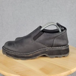 Dr Martens Maclean Black Slip On Leather Loafers Shoes Men's 7 Womens 8 - Picture 1 of 12