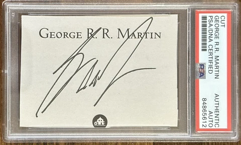 GEORGE RR MARTIN SIGNED BOOK CUT GAME OF THRONES AUTHOR AUTOGRAPH PSA DNA COA Cover