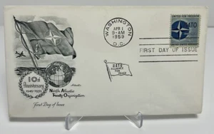 US FDC 1959 North Atlantic Treaty Organization NATO Alliance For Peace  - Picture 1 of 2
