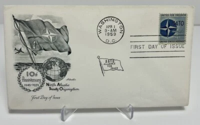 US FDC 1959 North Atlantic Treaty Organization NATO Alliance For Peace  - Image 1 of 2