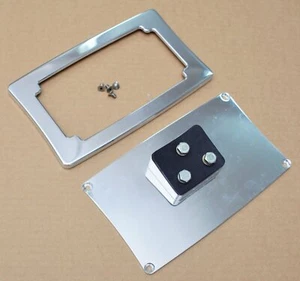 Harley License Plate Holder Chrome Bracket Nostalgic - Picture 1 of 2