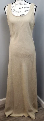 Ronni Nicole Long Maxi Dress Women Size 16 Tan Solid Rayon Sleeveless Round Neck - Image 1 of 4