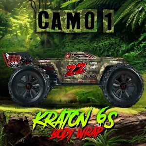 ARRMA KRATON 6S WRAP decal set - BODY SKINZ - wrap only - "CAMO 01" - Picture 1 of 3