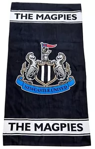 NEWCASTLE UNITED NUFC Official Black White Magpies Towel 130 X 70cm By Castore - Picture 1 of 6