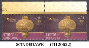 CHIPRIOTA - 2021 EUROMED - COLGANTE DORADO, PAR EGKOMI/JOYERÍA 2V sin montar o nunca montado - Imagen 1 de 1
