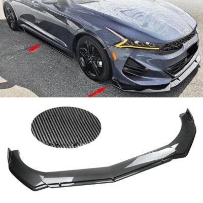 Carbon Fiber Front Bumper Lip Spoiler Splitter Body Kit FOR KIA K5 2021-2024 Foto 1 de 4
