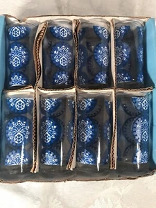 Vintage Hazelware Glass Tumblers Full Set of 8 Beautiful Antiques - Picture 1 of 6
