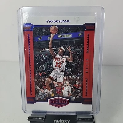 2021-22 Ayo Dosunmu Chronicles Plates & Patches Blue Foil Rookie SP #/99 🔥 - Image 1 of 2