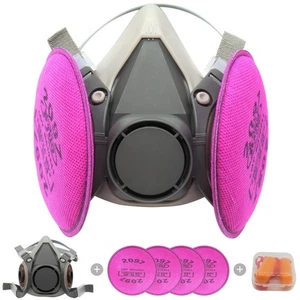 Respirator mask with Filters Set - Reusable Half Facepiece Cover with 4pcs 20... - Picture 1 of 6