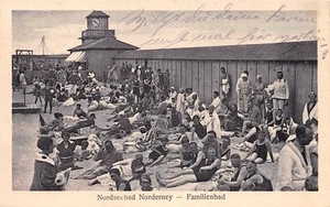 819887) Cartolina Norderney - Bagno di famiglia viaggiata 1927 - Foto 1 di 1