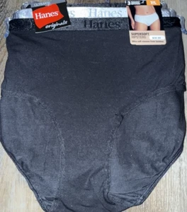 Hanes Originals 3 Paar Damen Hipster Unterwäsche Höschen Bambus Viskose ~ L/7 - Bild 1 von 4