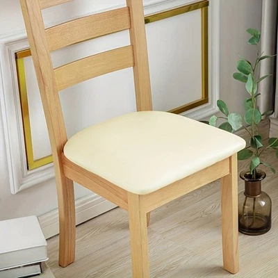 Capa almofada de assento elástica de couro impermeável para salas de jantar e cozinhas - Imagem 1 de 4