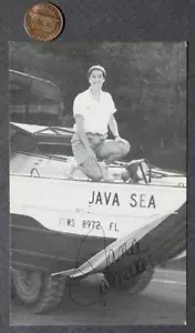1970s Era Wisconsin Dells Java Sea Duck Boat Jana Jameson signed postcard photo- - Picture 1 of 1