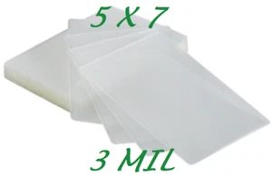 5 x 7 25 pk 3 Mil Laminating Pouches Laminator Sheets 5-1/4 x 7-1/4 Photo Gloss - Picture 1 of 1