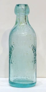 RARE Antique MORAN BOTTLING CO Blob-Top Soda Bottle / 119 East 124th St NEW YORK - Picture 1 of 9