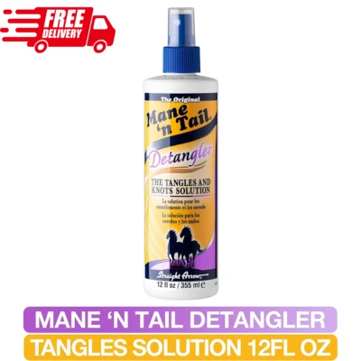Mane ‘n Tail Detangler Spray, Tangles and Knots Solution, Reduce Frizz, 355ml - Image 1 of 4