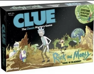 Clue Rick and Morty Classic Mystery Brettspiel Erwachsene Schwimmen zurück in Blackout NEU! - Bild 1 von 2