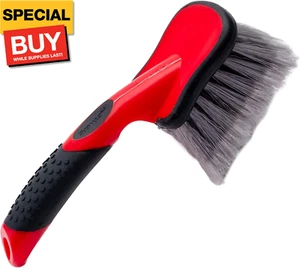 Car Wash Brush, Wheel and Fender Brush, Short Handle Tire Cleaner for Car Detail - Picture 1 of 7