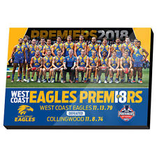 West Coast Eagles AFL 2018 Grand Final Premiership Premiers Plaque Sign Bar Gift