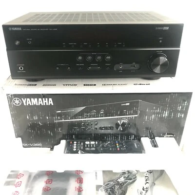 Yamaha RX-V385 4K Ultra HD Bluetooth HDMI 5.1 Channel Surround Sound Receiver - Image 1 of 4