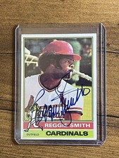 Reggie Smith Signed 1976 Topps Card Cardinals Auto